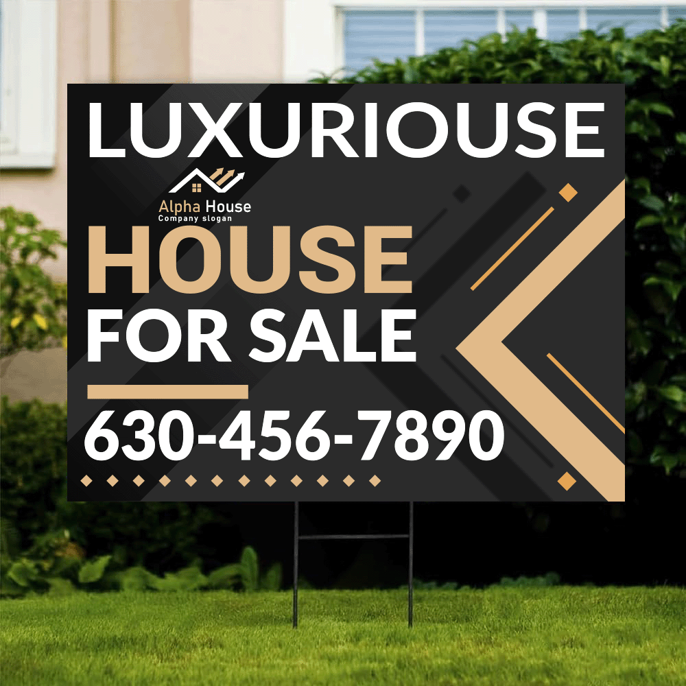 YARD SIGN (BUSINESS)  - CUSTOM DESIGN