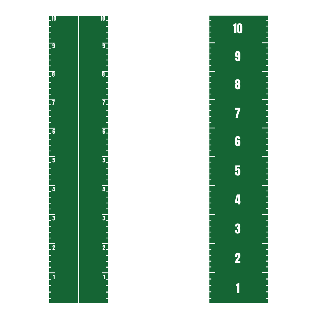 2m x 10m Sled Track with Markings | Green