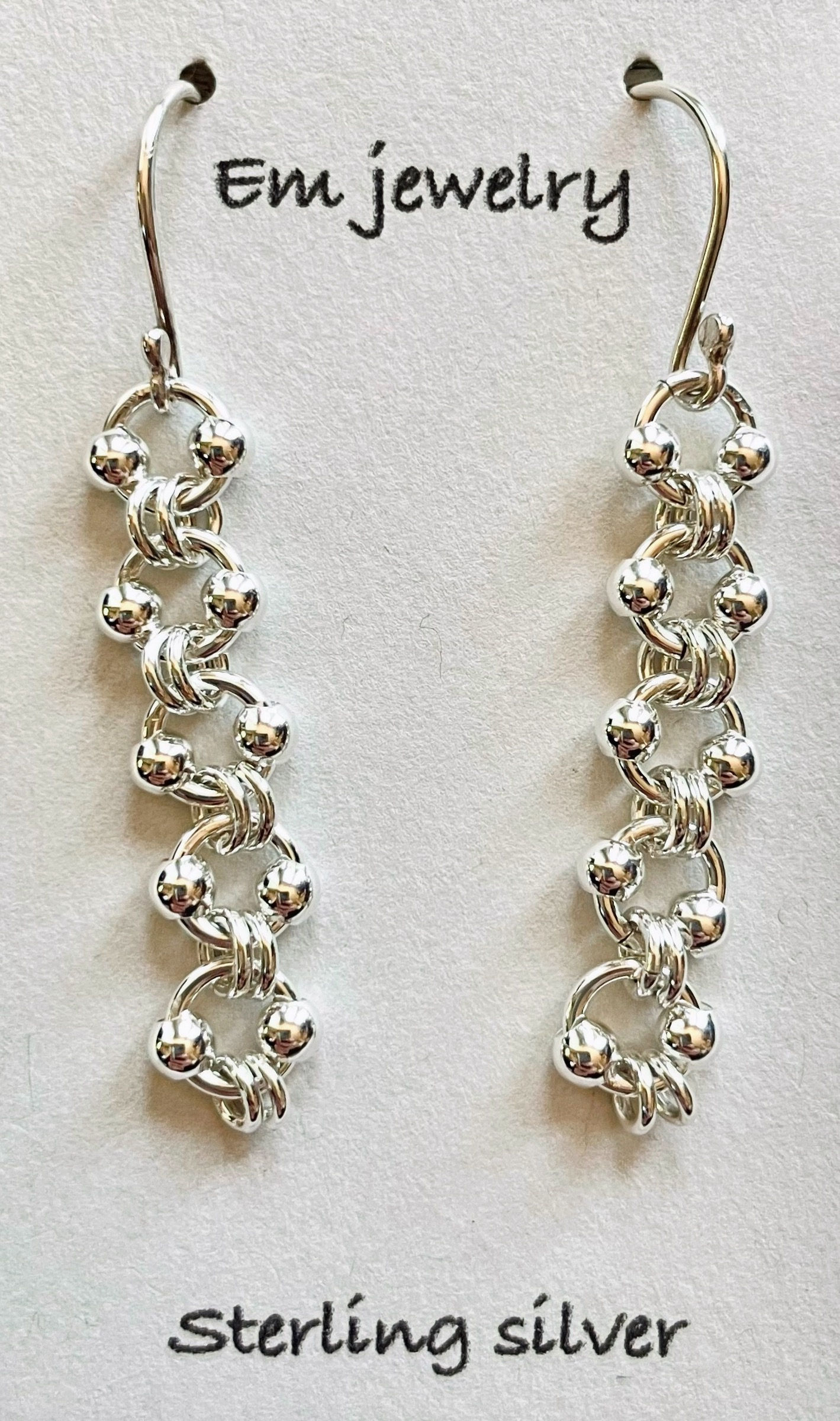 Silver beads Earrings