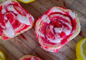 Lemon-Raspberry Cream Cheese Rolls