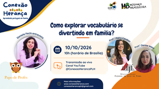 Convite para live: como explorar vocabulário se divertindo em família?
