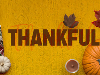 THANKFUL - NOVEMBER 2020 NEWSLETTER