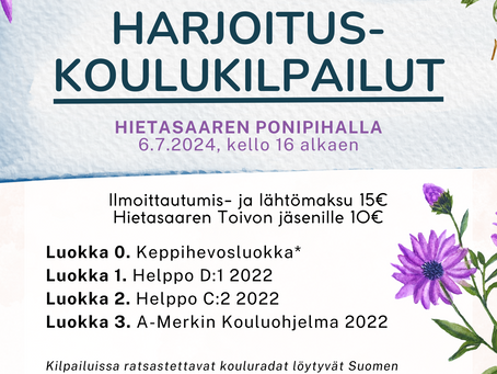 HARJOITUSKOULUKILPAILUT 6.7.2024