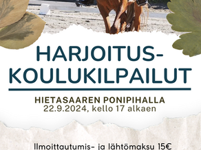 Harjoituskoulukilpailut 22.9.2024