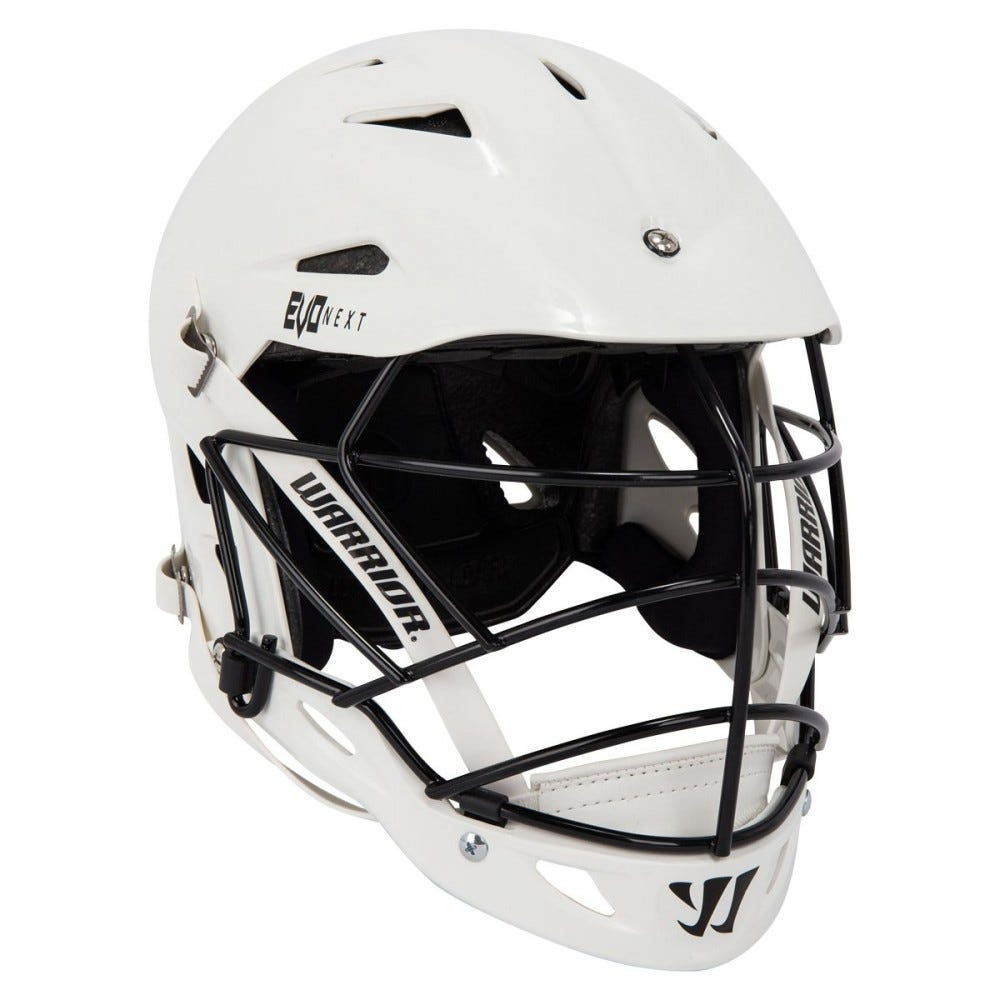 Warrior Evo Next White Youth Lacrosse Helmet