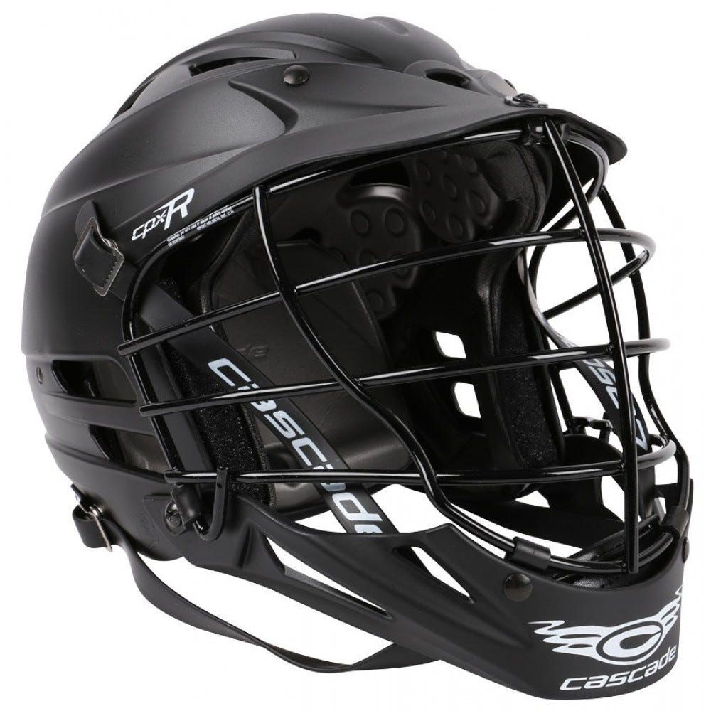 Cascade CPX-R Matte Black Lacrosse Helmet Black Cage