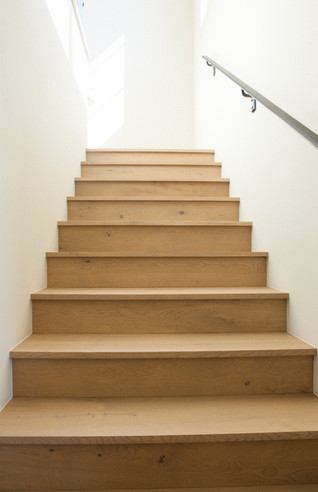 custom stair treads live sawn white oak 