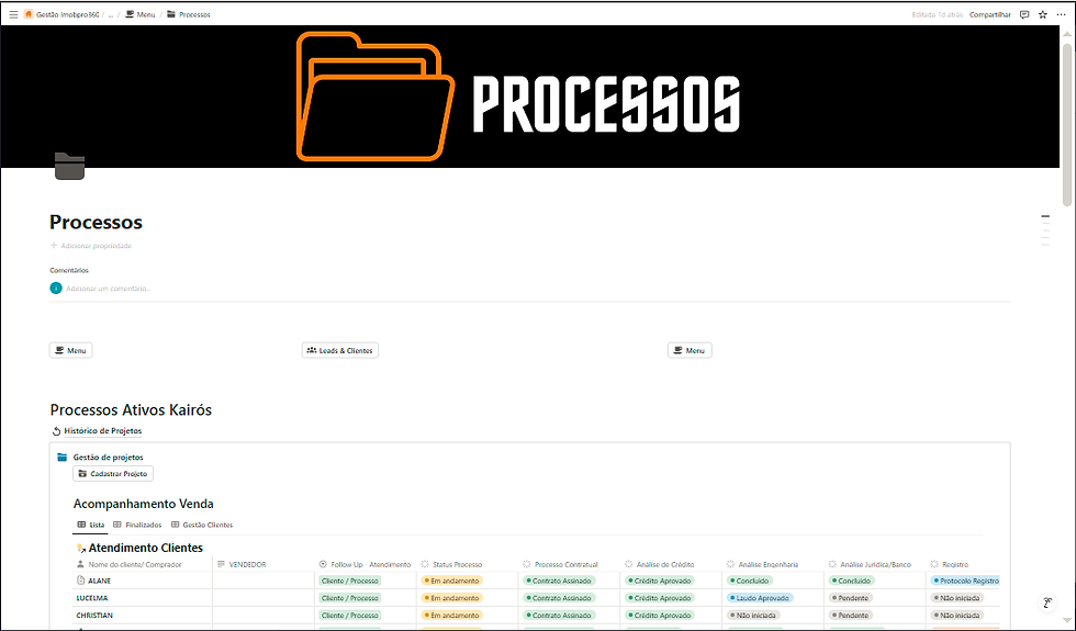GESTÃO DE PROCESSOS