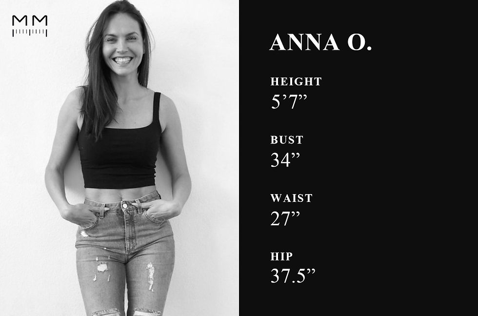 SIZE 4 Size 4 Fit Models Metric Models