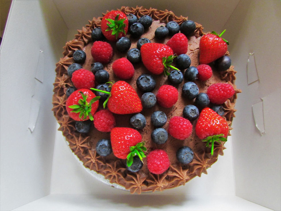 Bejewelled Soft Fruits Cake