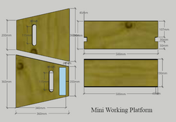 Mini working platform plan