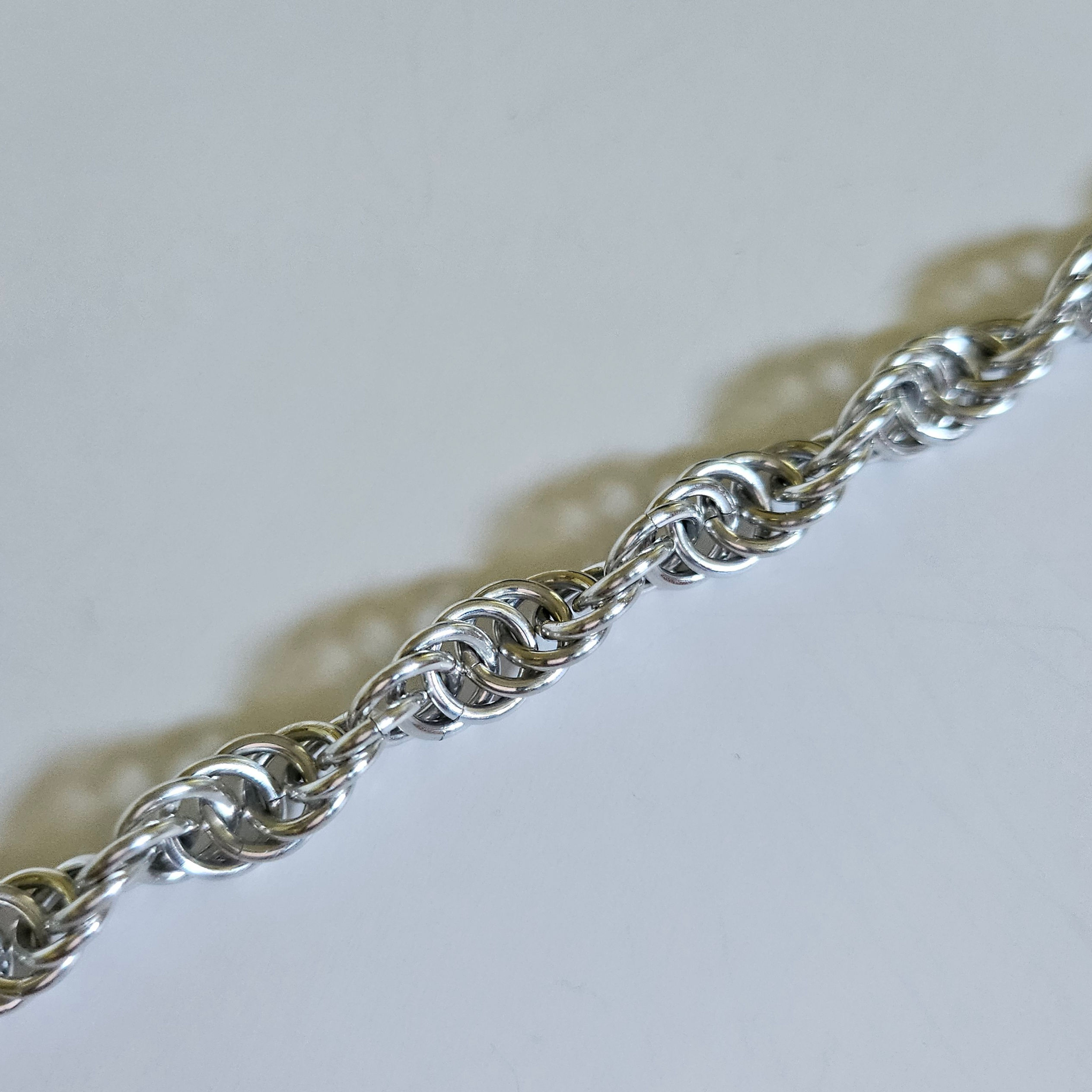 close up of Dainty Spiral Bracelet