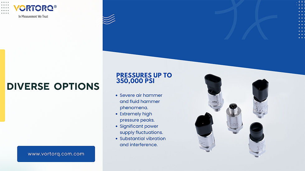 VORTORQ R&D team collaborates with clients to test and refine sensors, ensuring reliability. To reduce costs, a wide range of off-the-shelf sensor variations is also available.