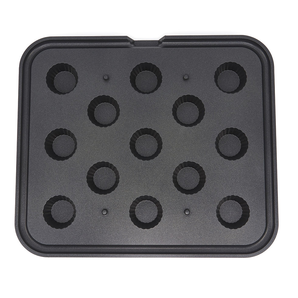 Thumbnail: Kalup za tartlete - Valoviti - 48/36 mm - 13 komada