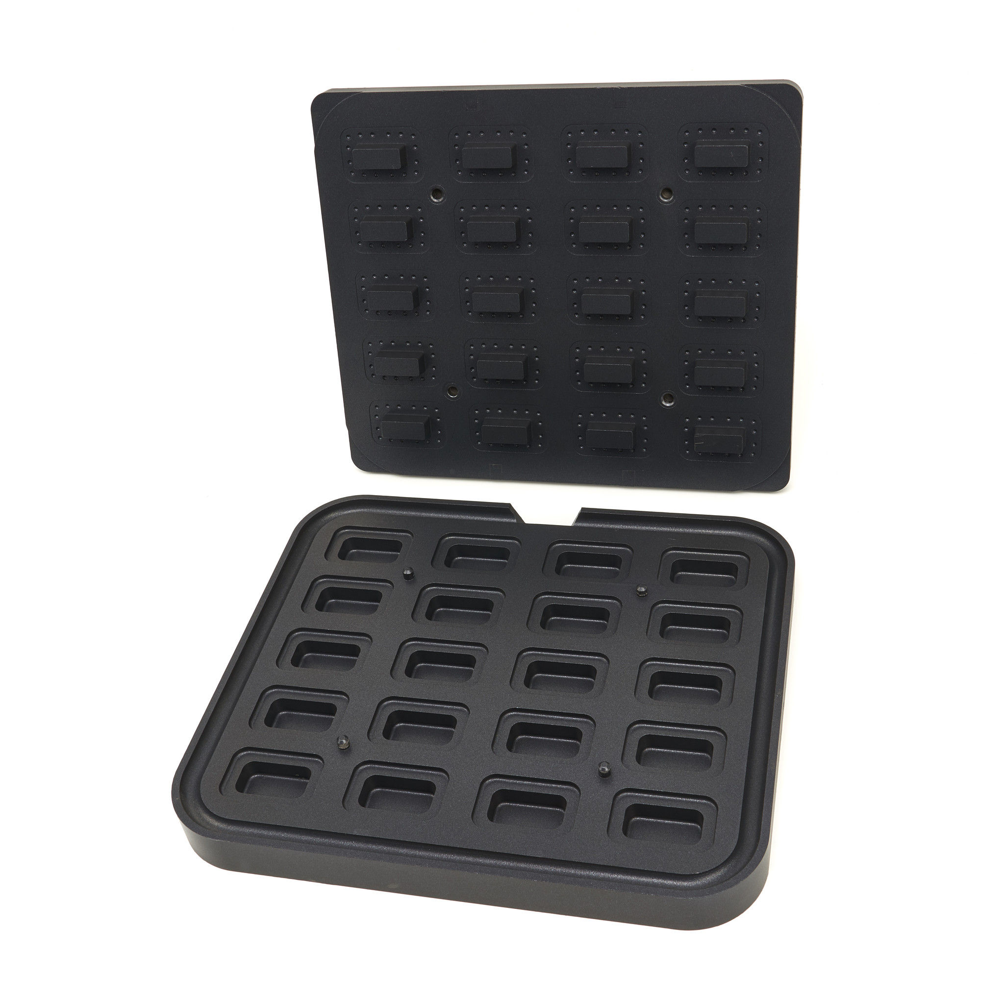 Kalup za tartlete - Pravokutnik - 64x41/45x22 mm - 20 komada
