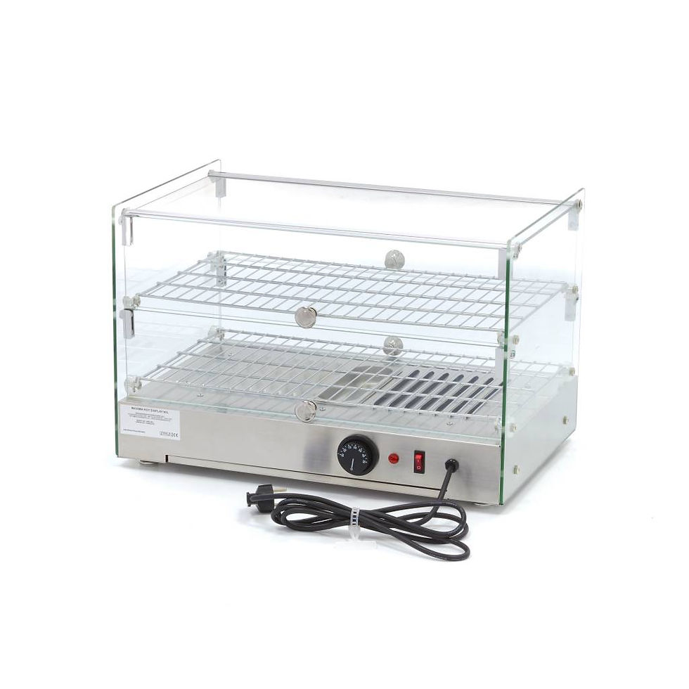 Minijatura: Grijani vitrin za hranu - 50L - 55cm - 2 police