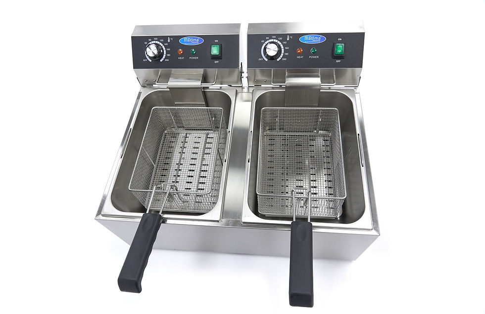 Minijatura: Friteza - 2 x 11L - 2 košare - do 2,8 kg pomfrita