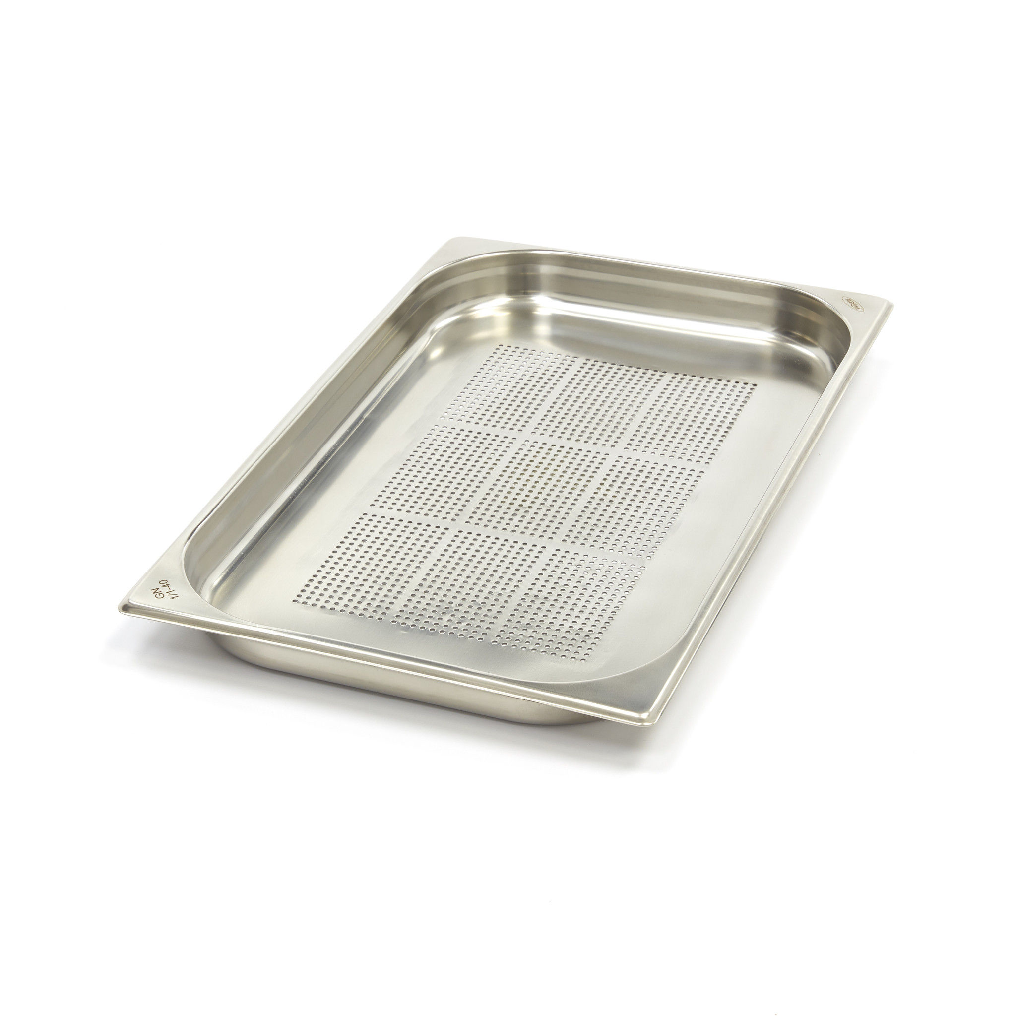 Gastronorm posuda - 1/1 GN - dubina 4 cm - nehrđajući čelik - perforirana