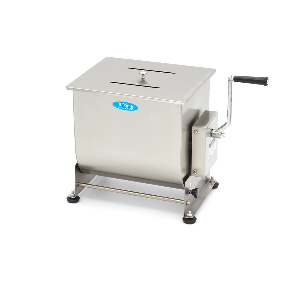 Mješalica za meso - 30L - 25kg mesa - Nagibna posuda - Ručna