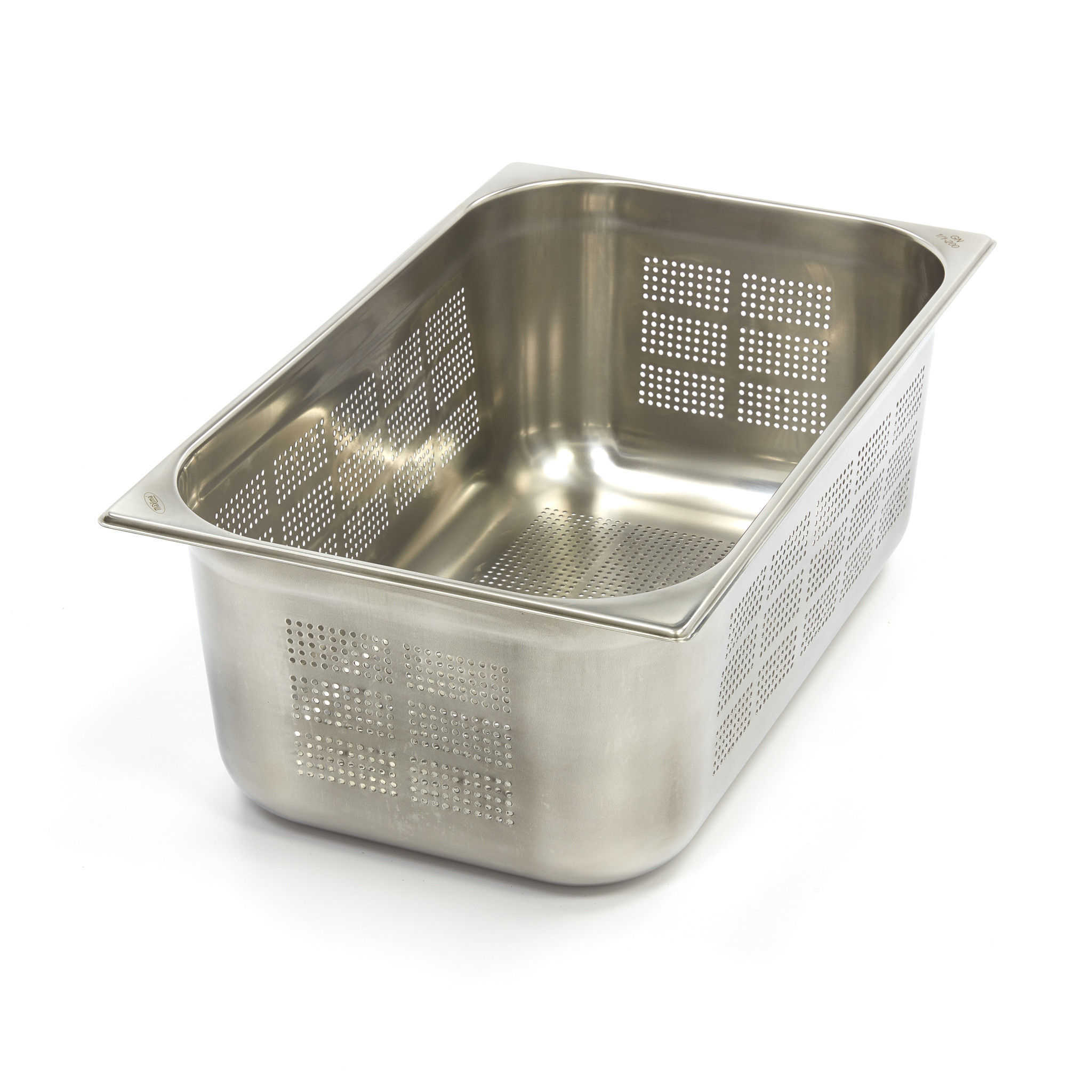 Gastronorm posuda - 1/1 GN - 20 cm dubine - nehrđajući čelik - perforirana
