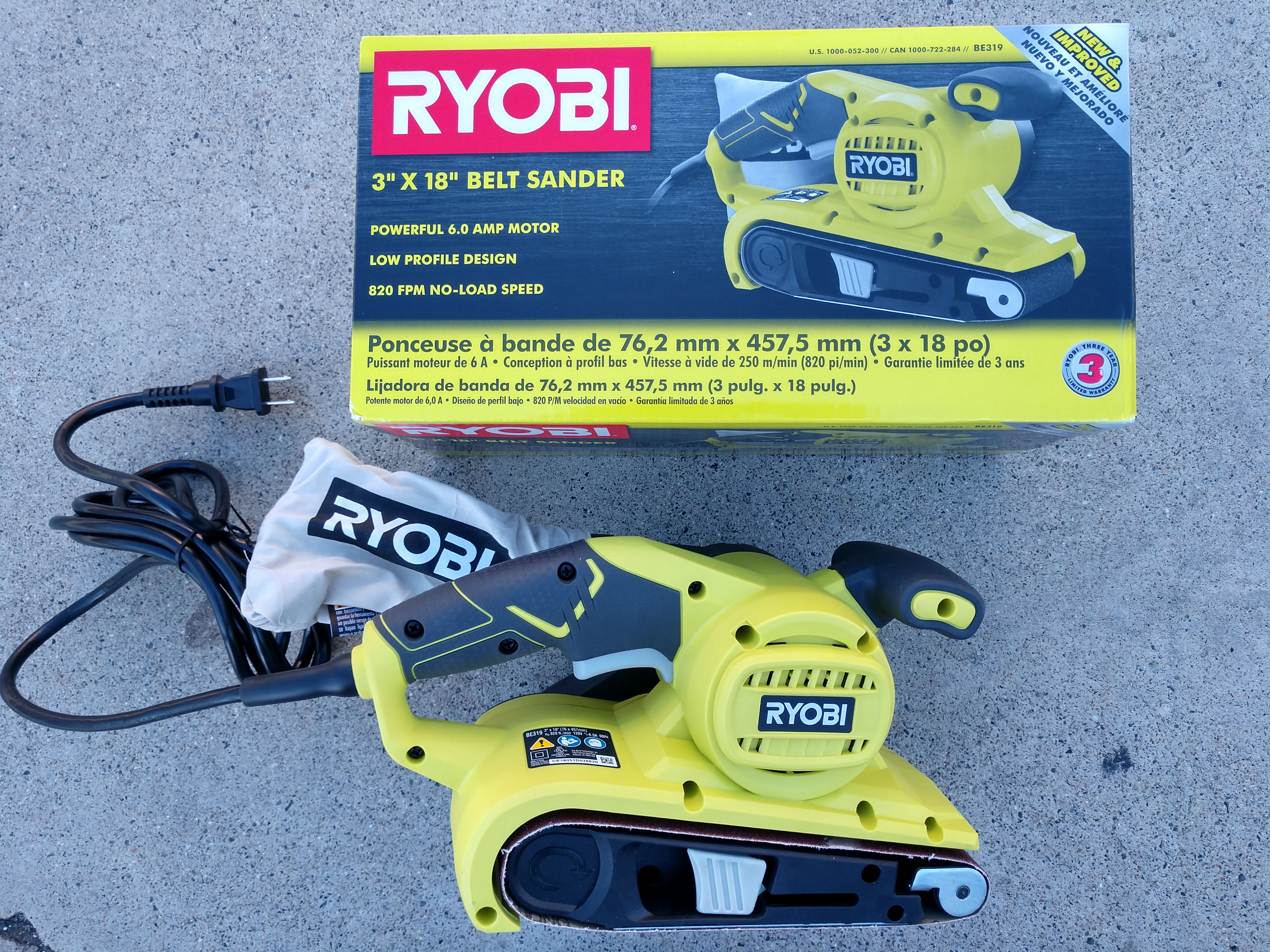 Ryobi 3 IN.x18 IN. Belt Sander