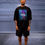 Thumbnail: Black T-shirt with Blue graphic and JIME logo