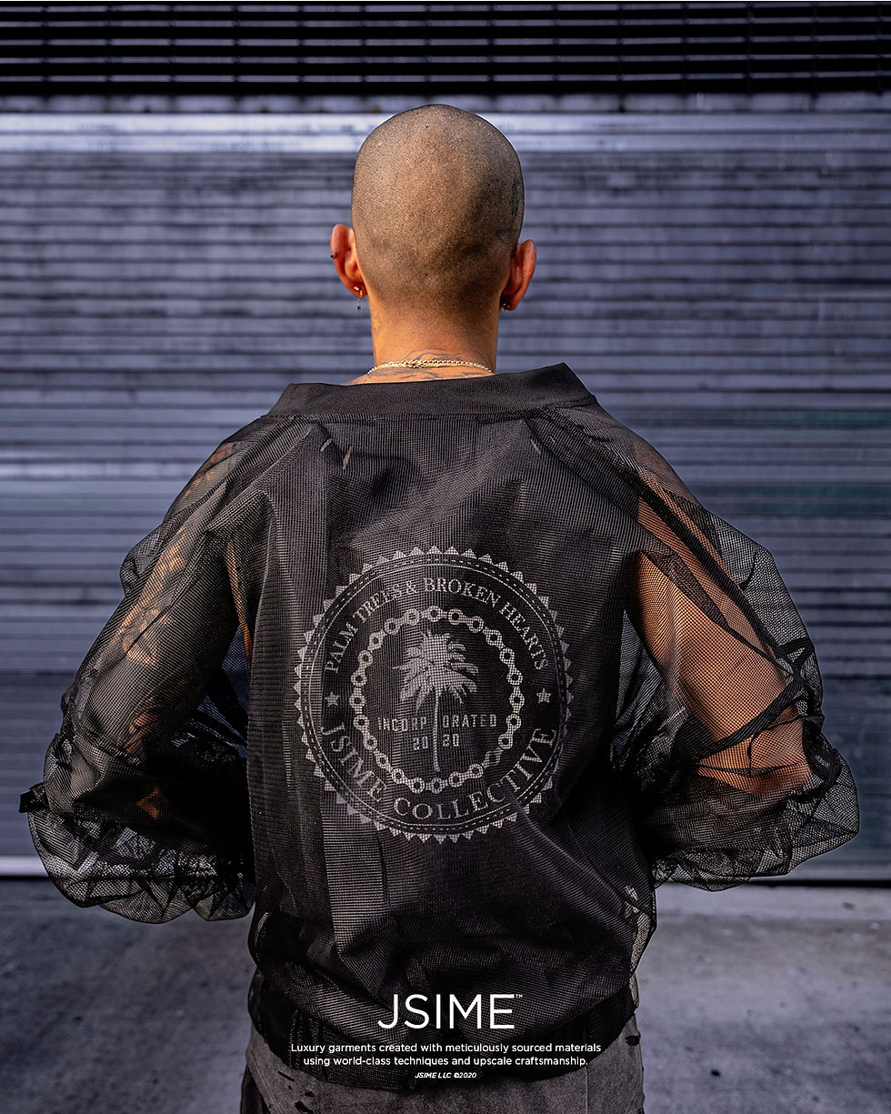 Thumbnail: Model wearing Mesh Jacket