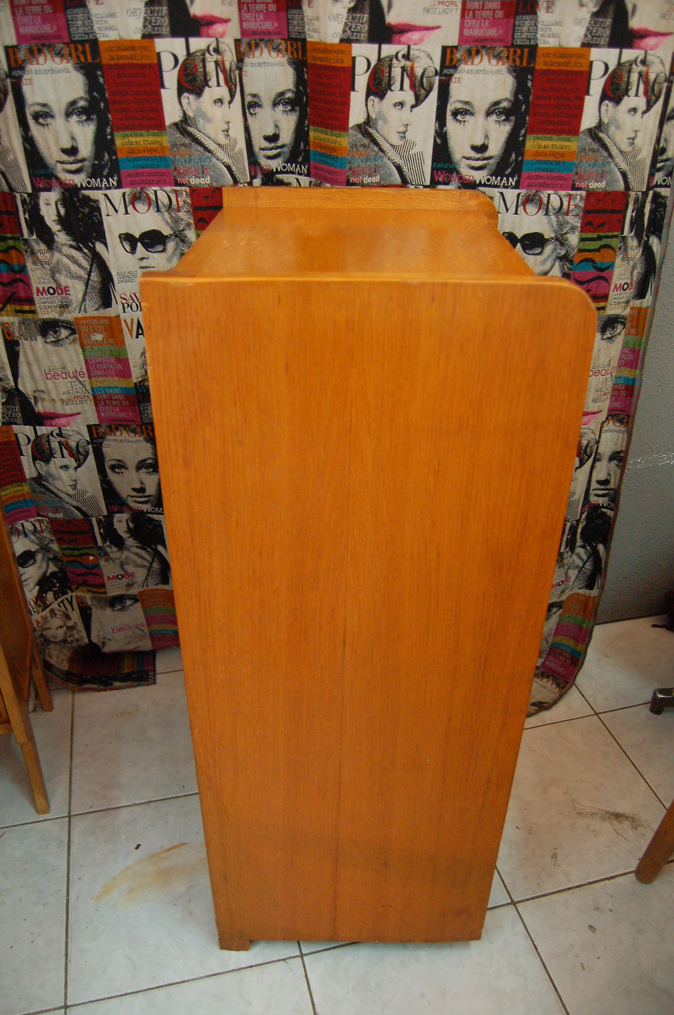 Miniature : VENDU/Commode chiffonnier années 60 chêne blond