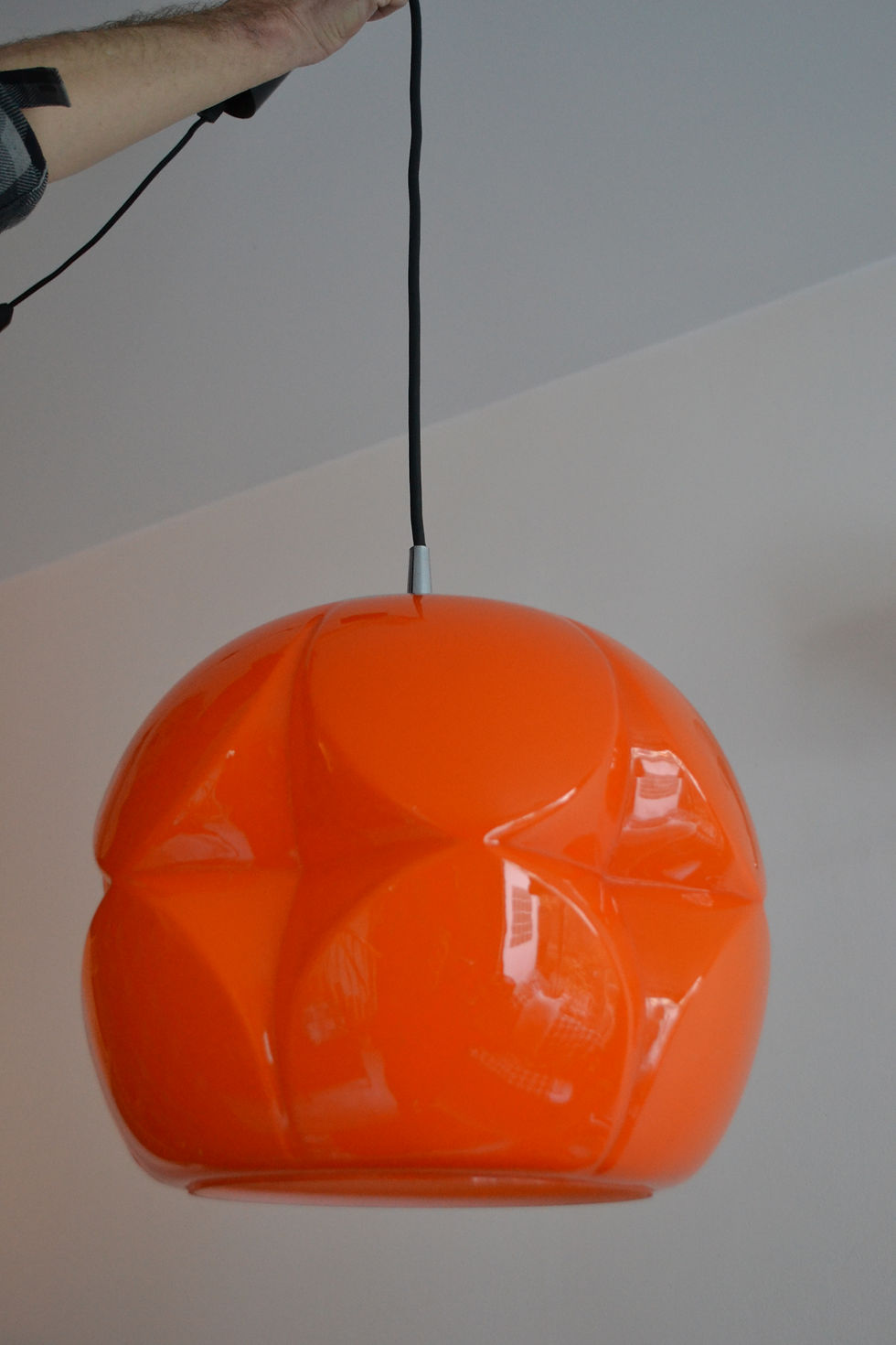 Miniature : VENDU/Suspension artichaud Peill & Putzler orange 70
