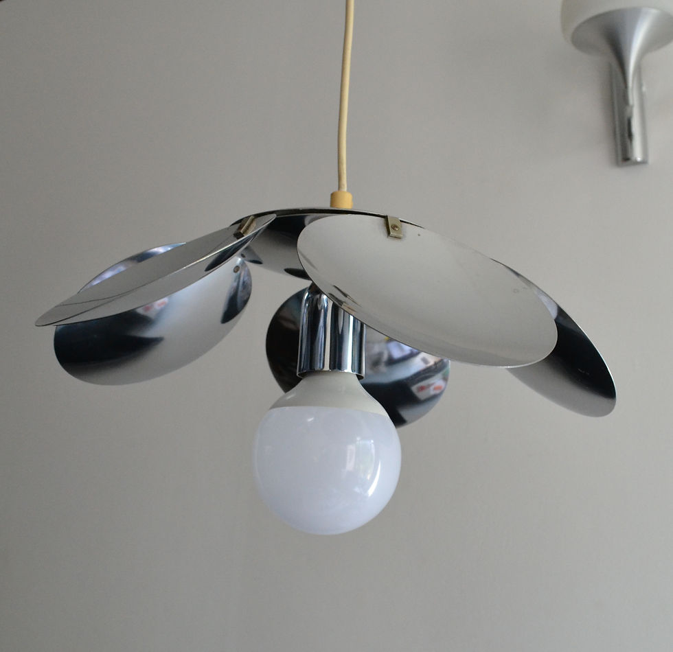 Miniature : VENDU/Suspension Goffredo Reggiani chrome années 60