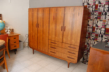 VENDU/Dressing scandinave vintage armoire danoise années 60 palissandre de Rio