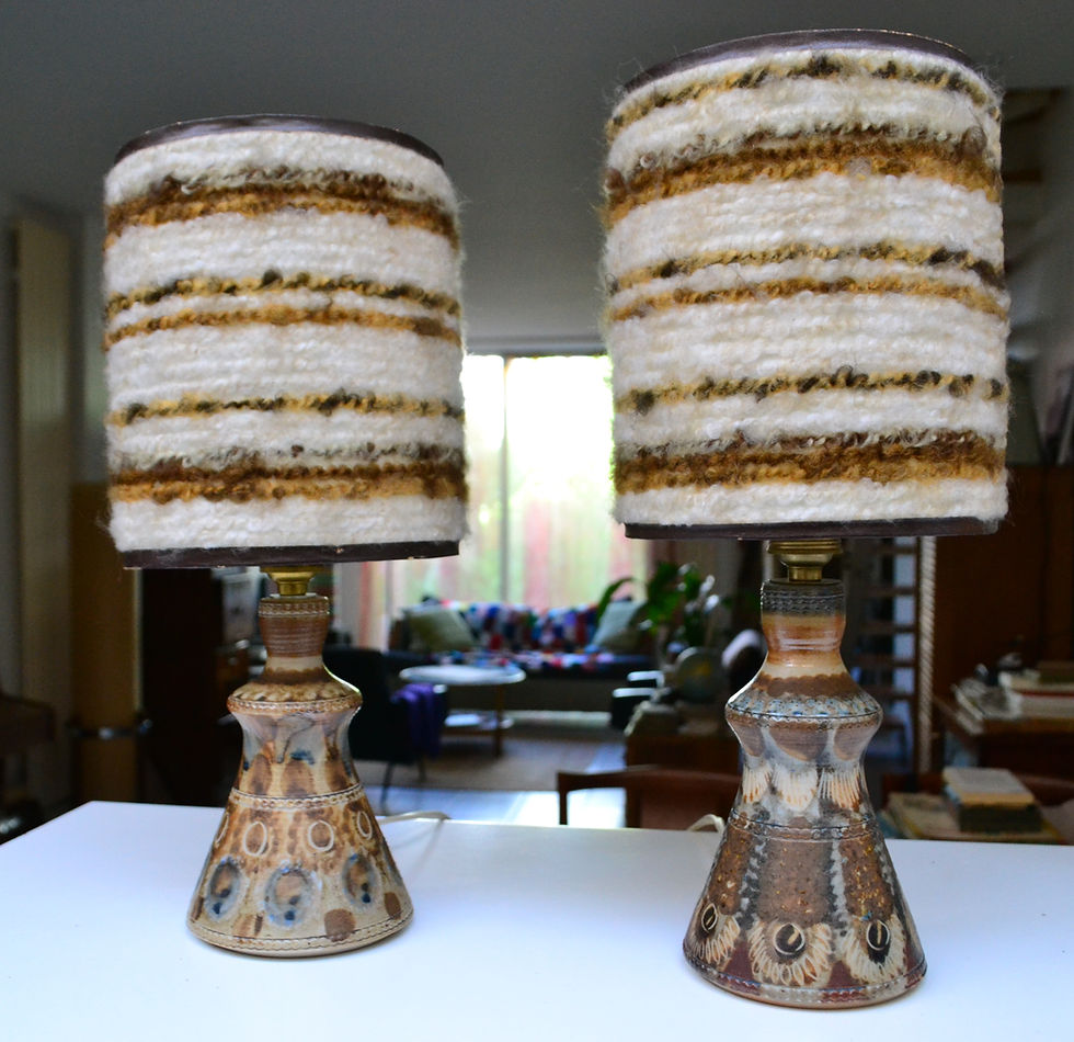 Miniature : Paire de lampes de chevet de Jean Claude Courjault céramique années 70