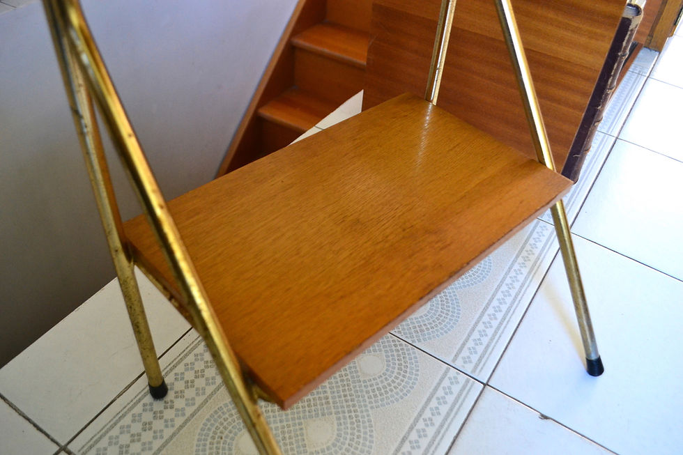 Miniature : Table de chevet Hitier années 60 chêne