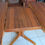 Thumbnail: VENDU/Table vintage 60s style scandinave teck pied central