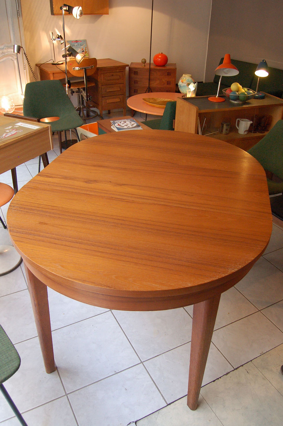 Miniature : VENDU/Table teck années 60 style scandinave vintage