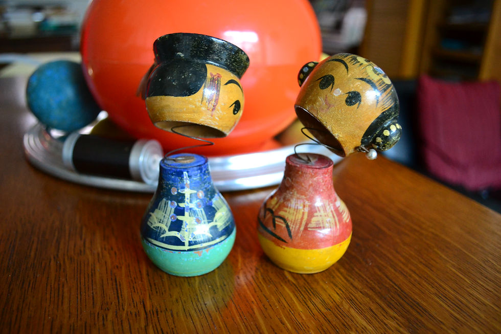 Miniature : VENDU/Paire de poupées japonaises années 60