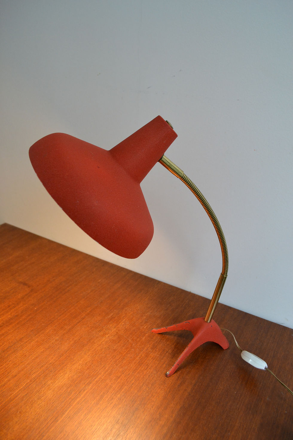 Miniature : VENDU/Lampe patte d'oie rouge  Louis Kalff années 50