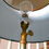 Thumbnail: Lampadaire tripode vintage en laiton doré 60s