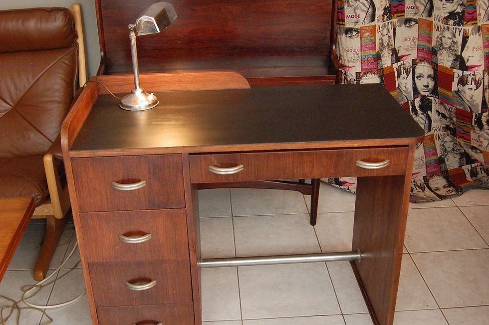 Miniature : VENDU/Bureau vintage Art Déco palissandre années 30 50