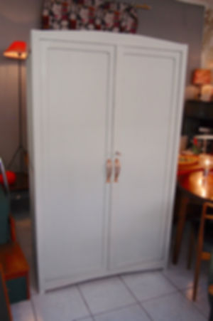 VENDU/Armoire vintage années 50 60 grise penderie