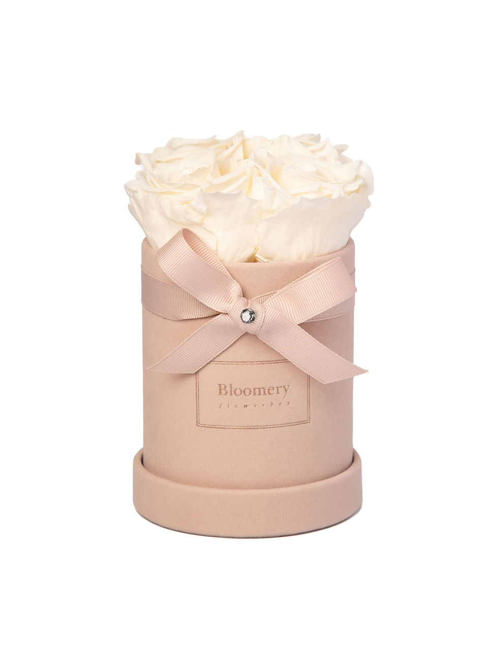 Thumbnail: Glamor Velvet Flowerbox PEARL WHITE in MIDI