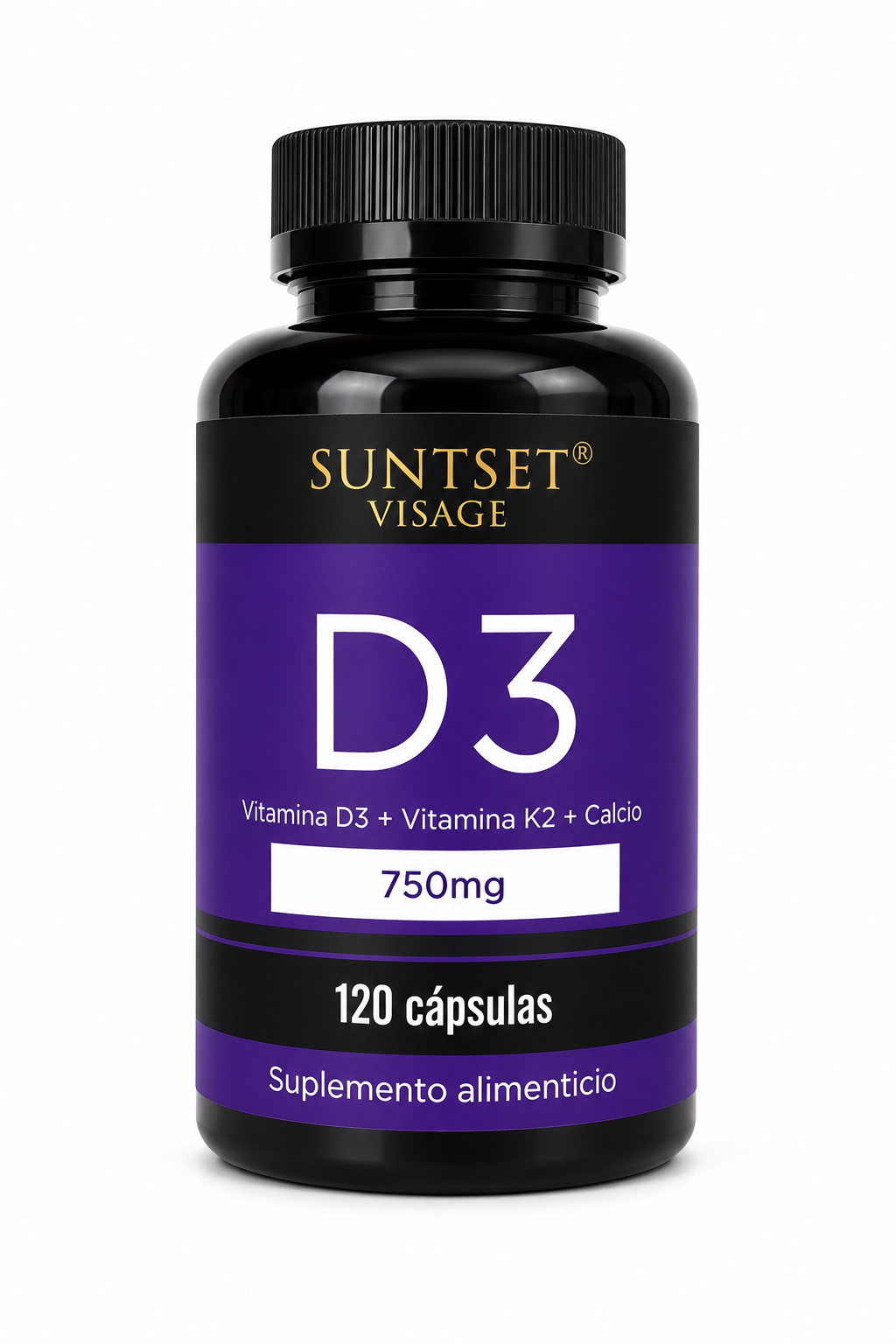 SUNTSET VISAGE D3 (120 cápsulas / 750 mg)