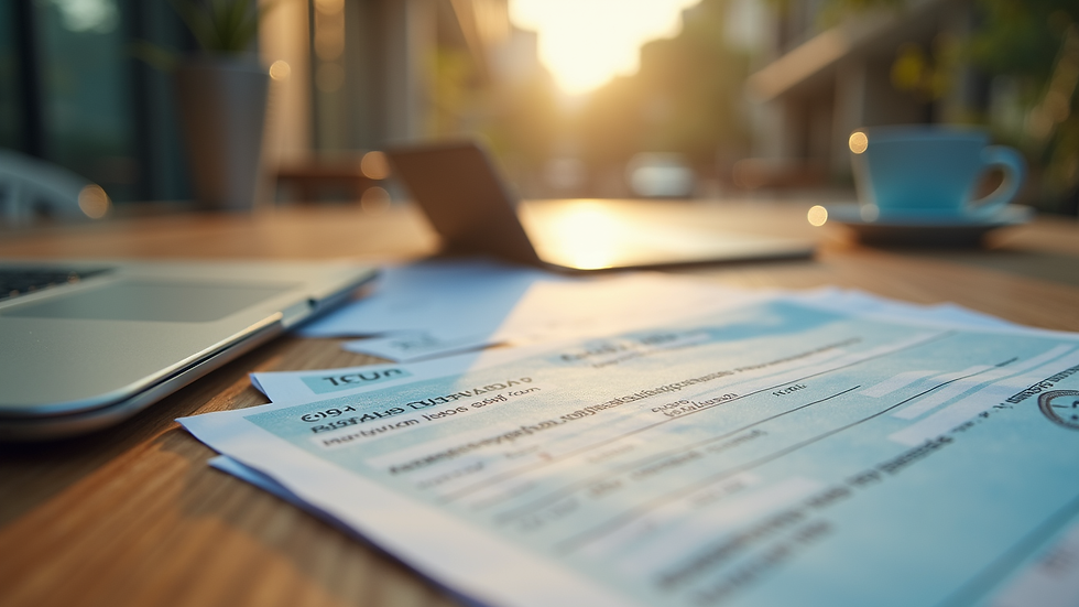 Eye-level view of a Thai visa application form on a wooden table