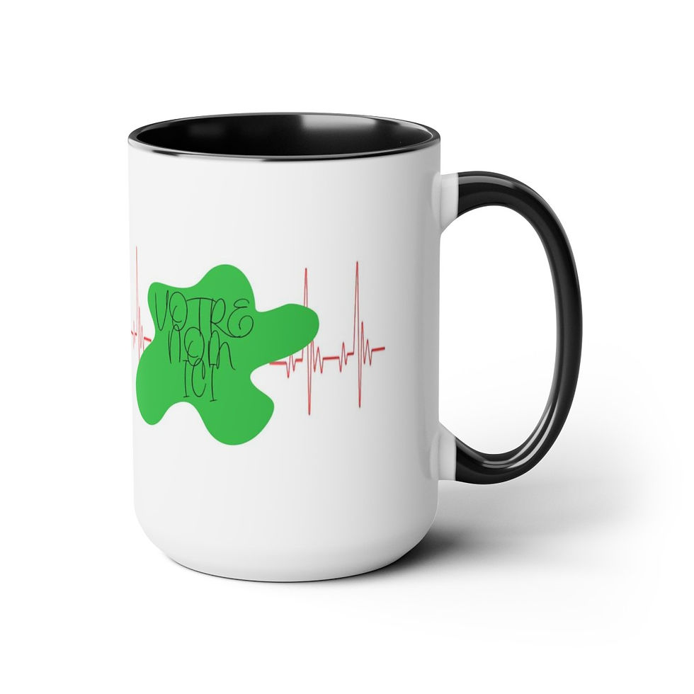 Miniature : Two-Tone Coffee Mugs, 15oz
