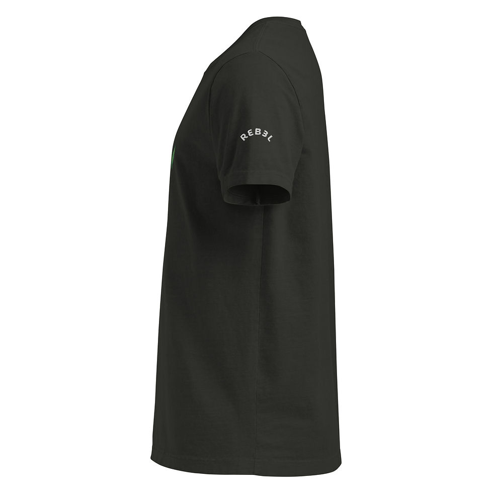 Thumbnail: Washed Black Unisex Oversized t-shirt Left View
