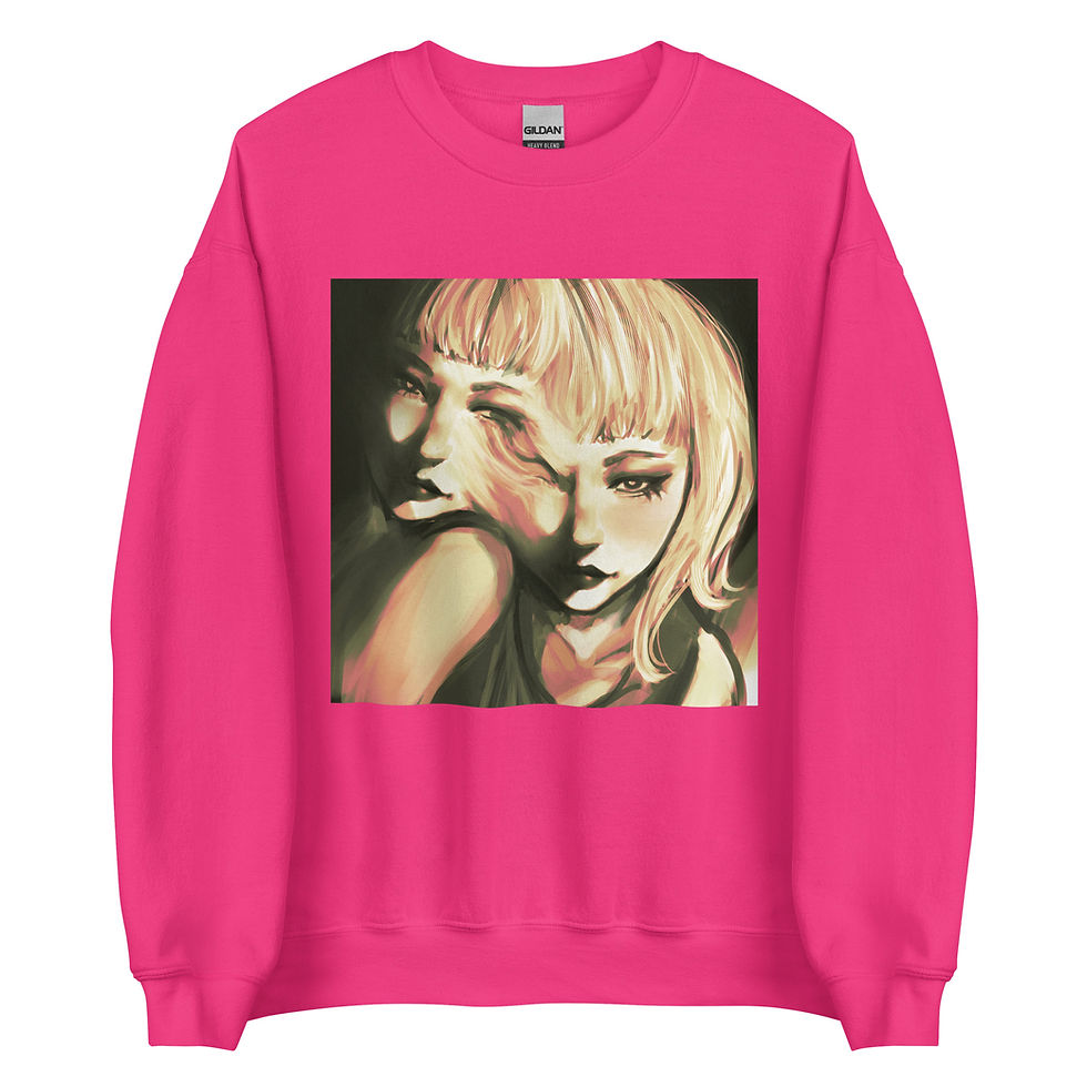 Thumbnail: Heliconia Unisex Sweatshirt with Custom Art Front View
