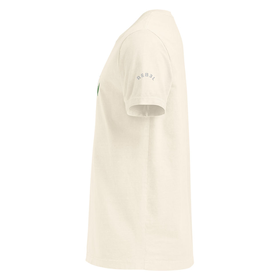 Thumbnail: Vintage White Unisex Oversized t-shirt Left View