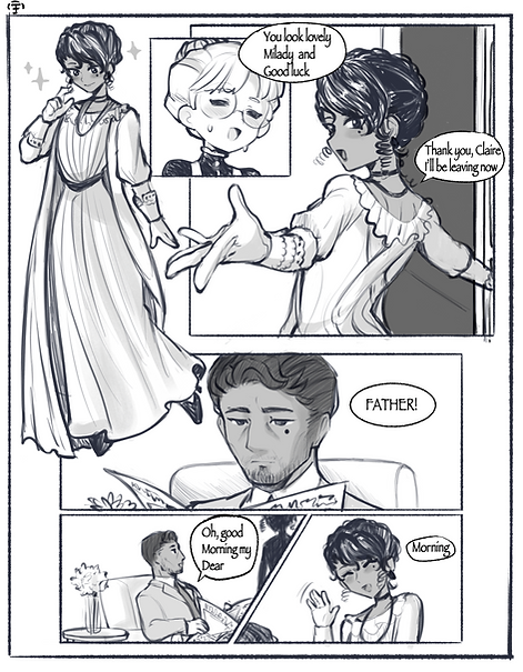 Claire leaving her maiden to meet her dad