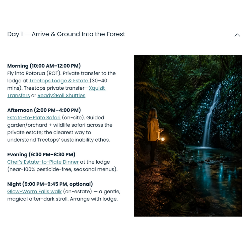 Thumbnail: 7-Day Rotorua, New Zealand Sustainable & Eco-Luxury Pre-Made Travel Plan