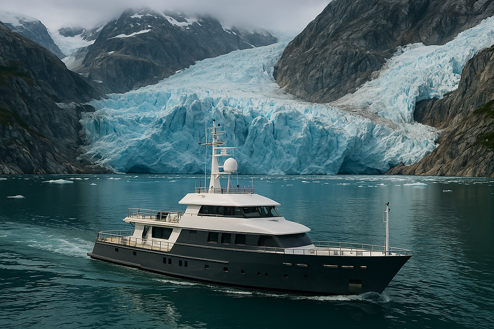 Thumbnail: a luxury day glacier cruise to Balmaceda and Serrano Glaciers.